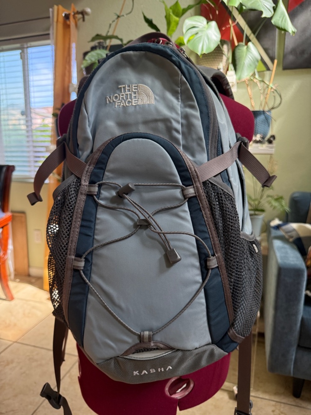 The North Face backpack, pre-owned.